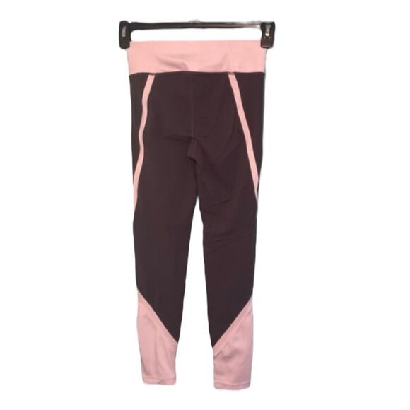 Athleta Girl Elevated High Rise Leggings Grey Pink Tight Workout Athletic 14 - Picture 2 of 8